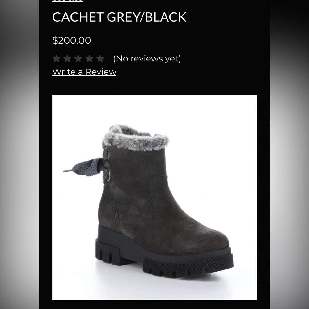 NWOT Cachet Grey Boots